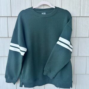 BRAND NEW NEVER WORN. Danskin Dark Green Sweatshirt, cozy and casual.